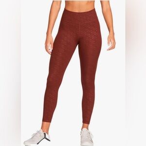 Nike Dri Fit AOP Printed Performance Leggings Blush Rose Women’s Sz XL